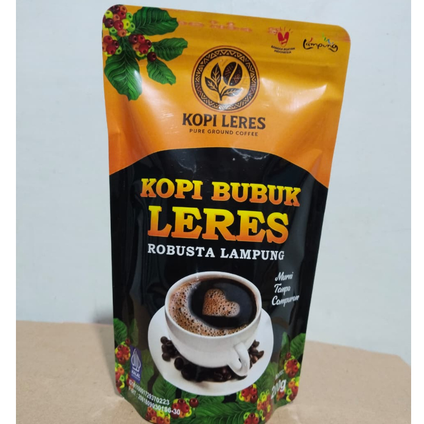 

Kopi Bubuk LERES 91 200gr Murni Tanpa Campuran Robusta Lampung