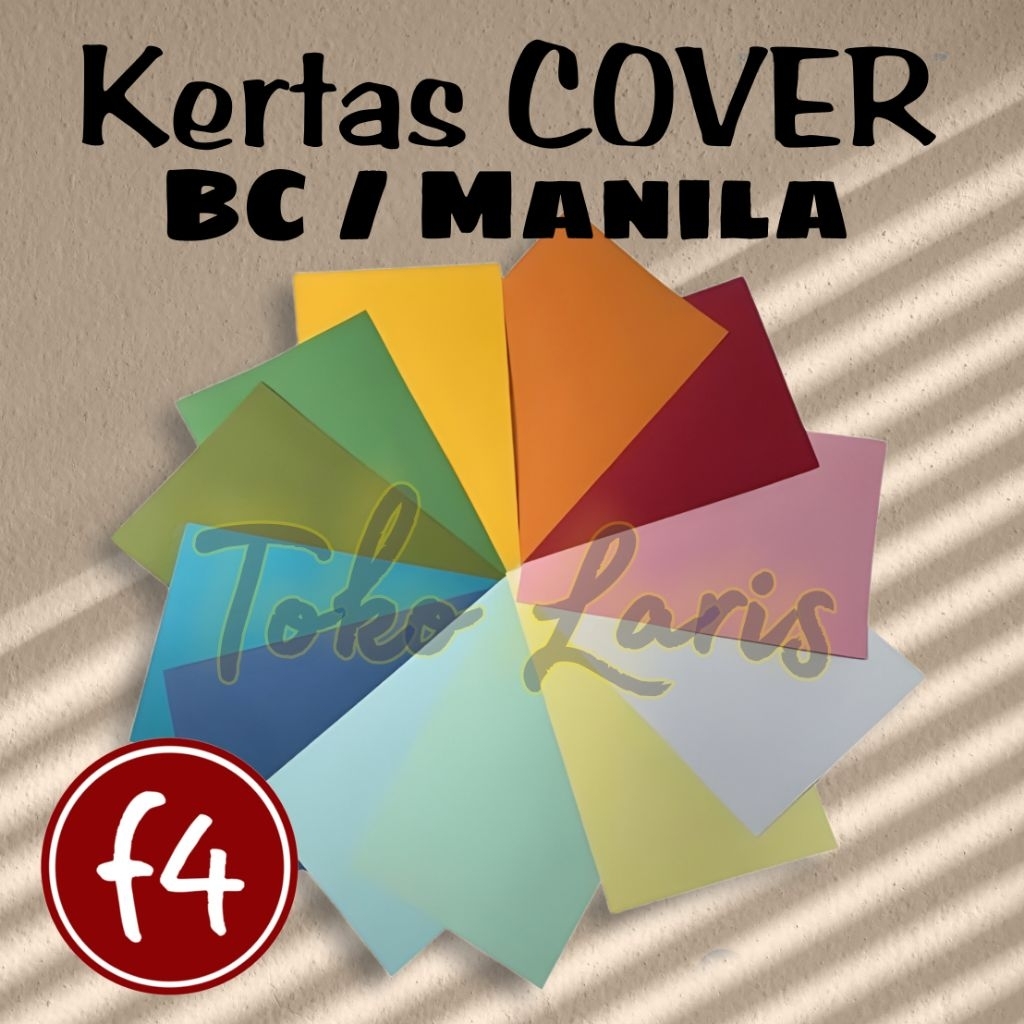 

Kertas Cover BC Manila Folio F4 160gr Warna Muda / Putih