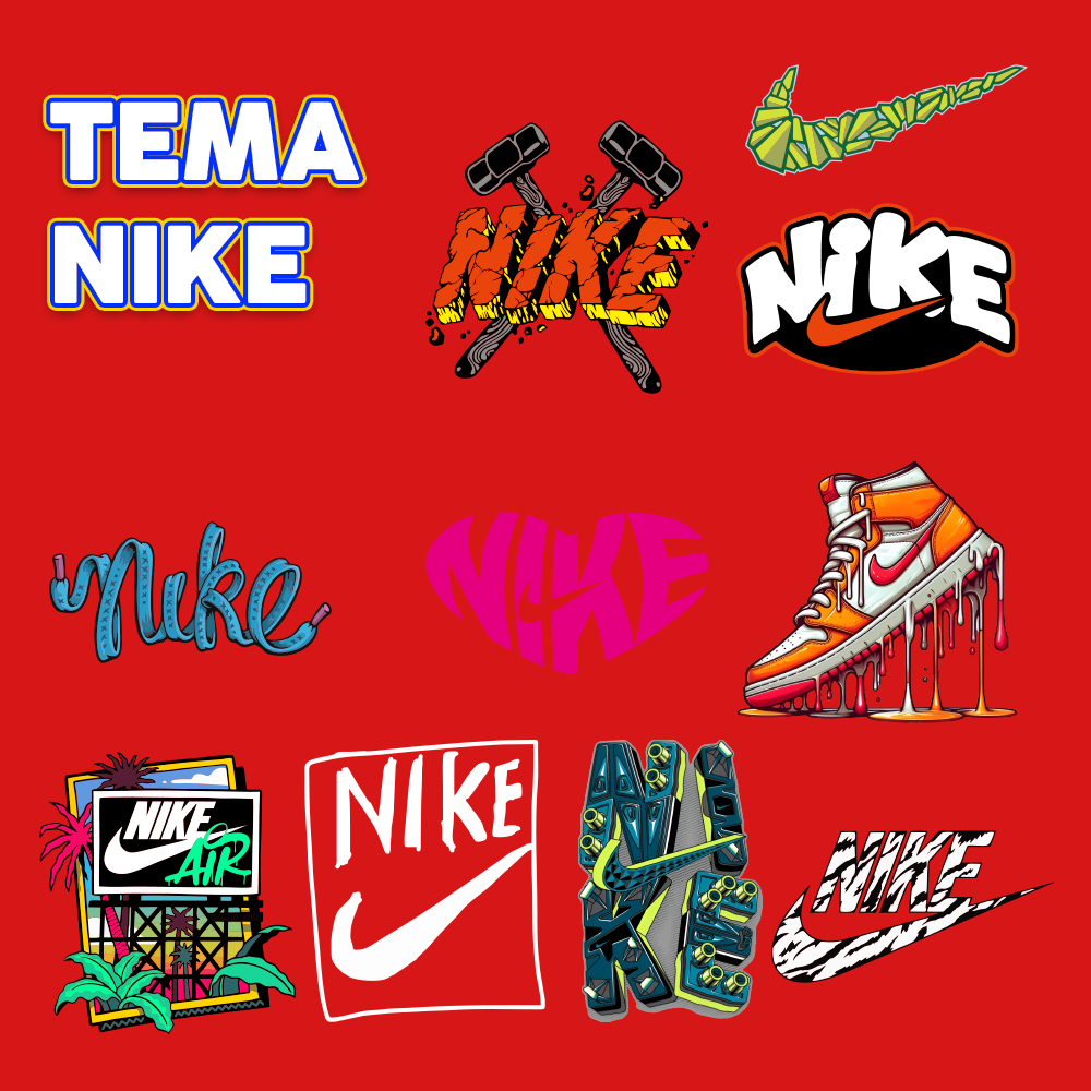 SABLON SETRIKA SATUAN TEMA NIKE VOL.1 / SABLON DTF LANGSUNG PAKAI