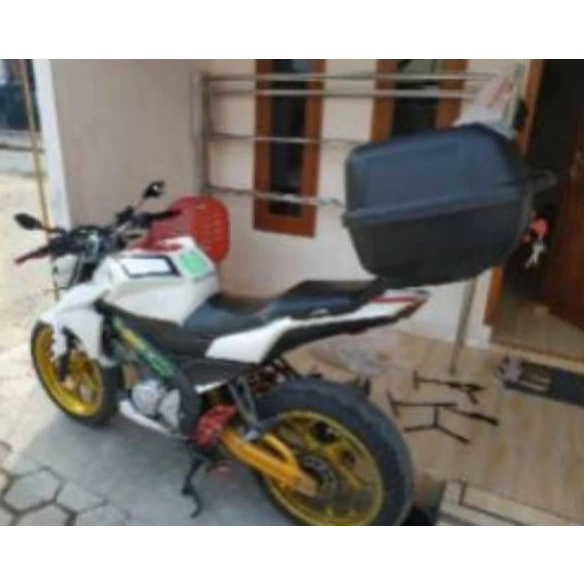 SEPAKET BOX GIVI E43 NTL E43 NTL DAN BRACKET BOX BAHAN BESI TEBAL UNTUK SEGALA JENIS MOTOR BEAT SCOO