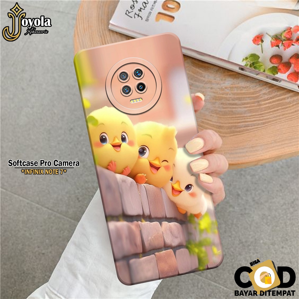 Softcase Hp Infinix Note 7 Terbaru Fashion Case Kartun Case Infinix Note 7 Silikon Pro Camera Casing