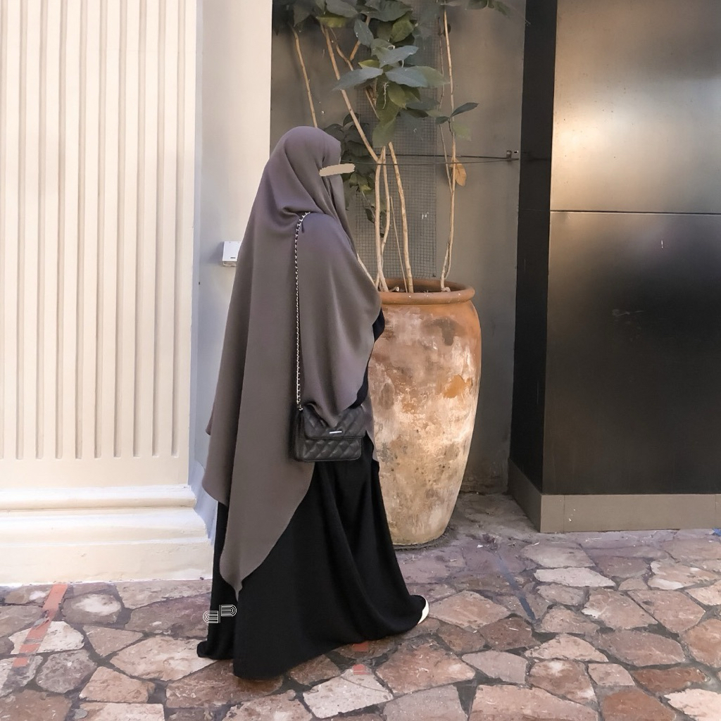 preloved FK French Khimar SADA by DMP Dheambunproject bukan Aljenna