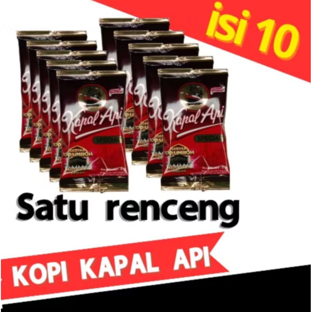 

kopi kapal api mini sachet 10x6g