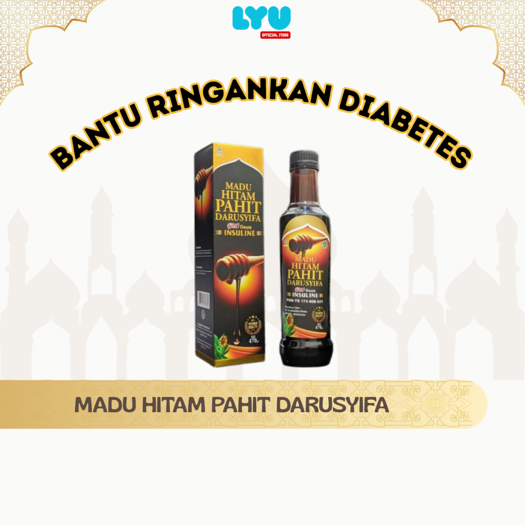 

MADU DARUSYIFA Hitam Pahit Insulin Propolis 470 Gr - Black Honey | diabetes | madu pahit tanpa gula | insulin | original 100%