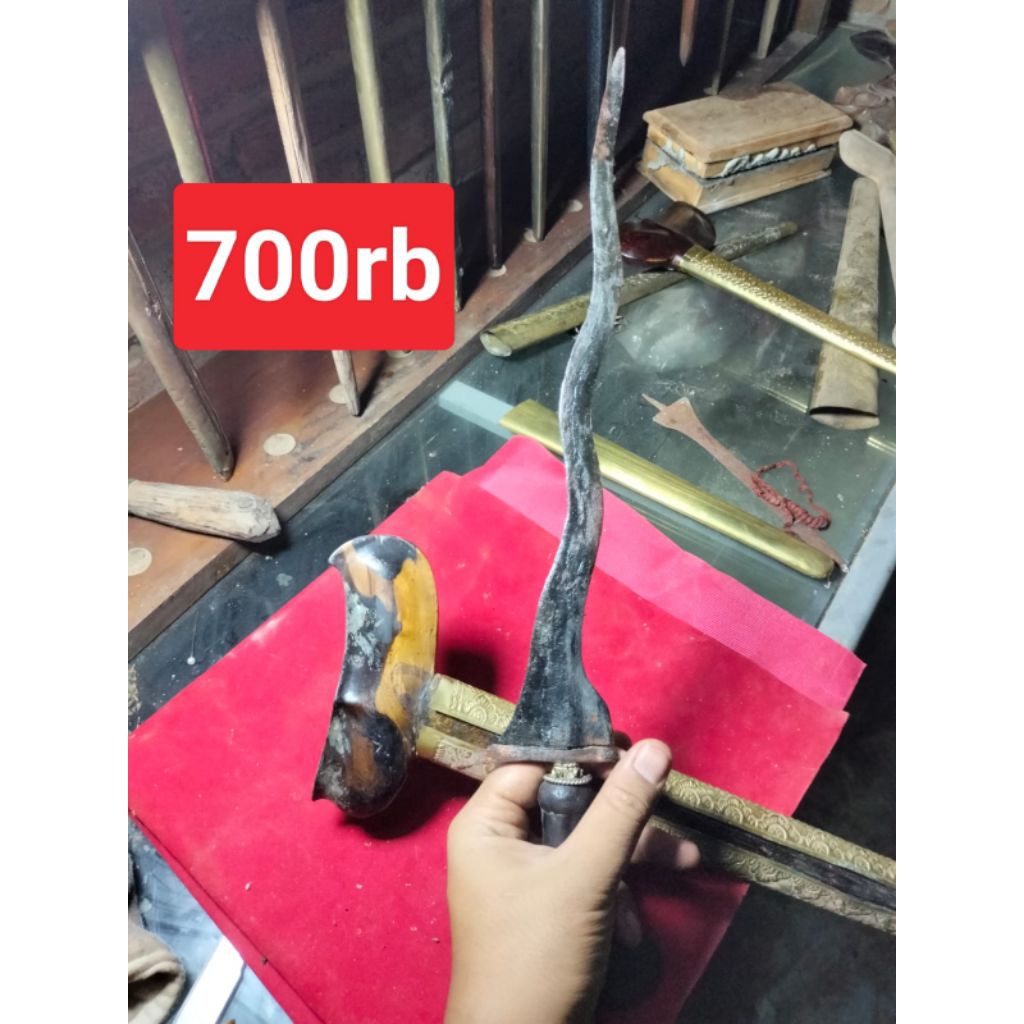 pusoko jaran goyang sepuh termurah dari Wesi aji pamor banyu Mili pamor sepuh majapahit rangka gayam