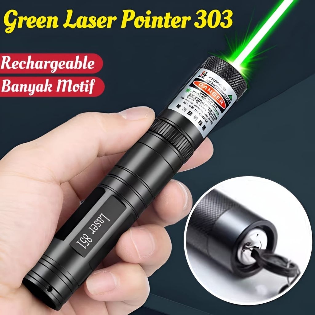 GREEN LASER POINTER 303 / Green laser batrai cas / Green laser murah