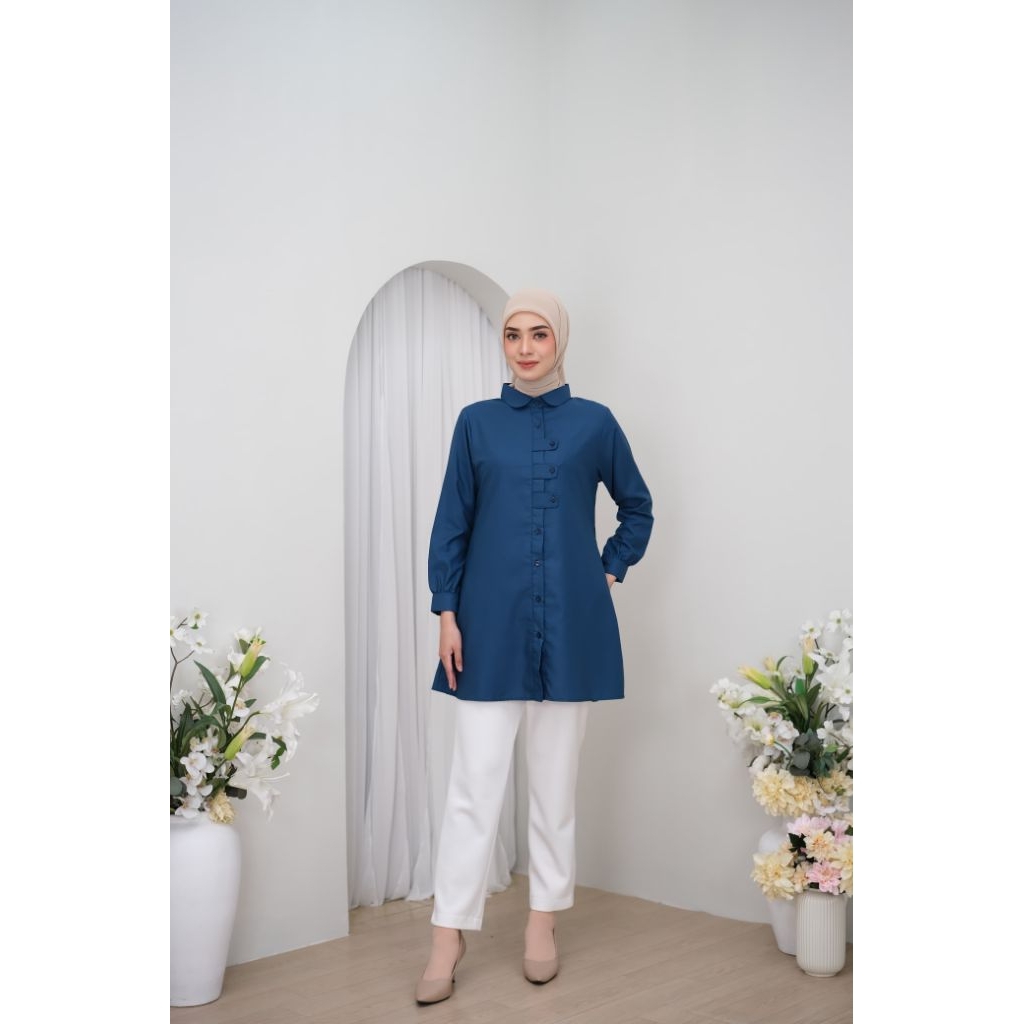 Tunik Polosan Toyobo Premium | Tunik Wanita Premium | Tunik Toyobo Fodu | Tunik Wanita Adem
