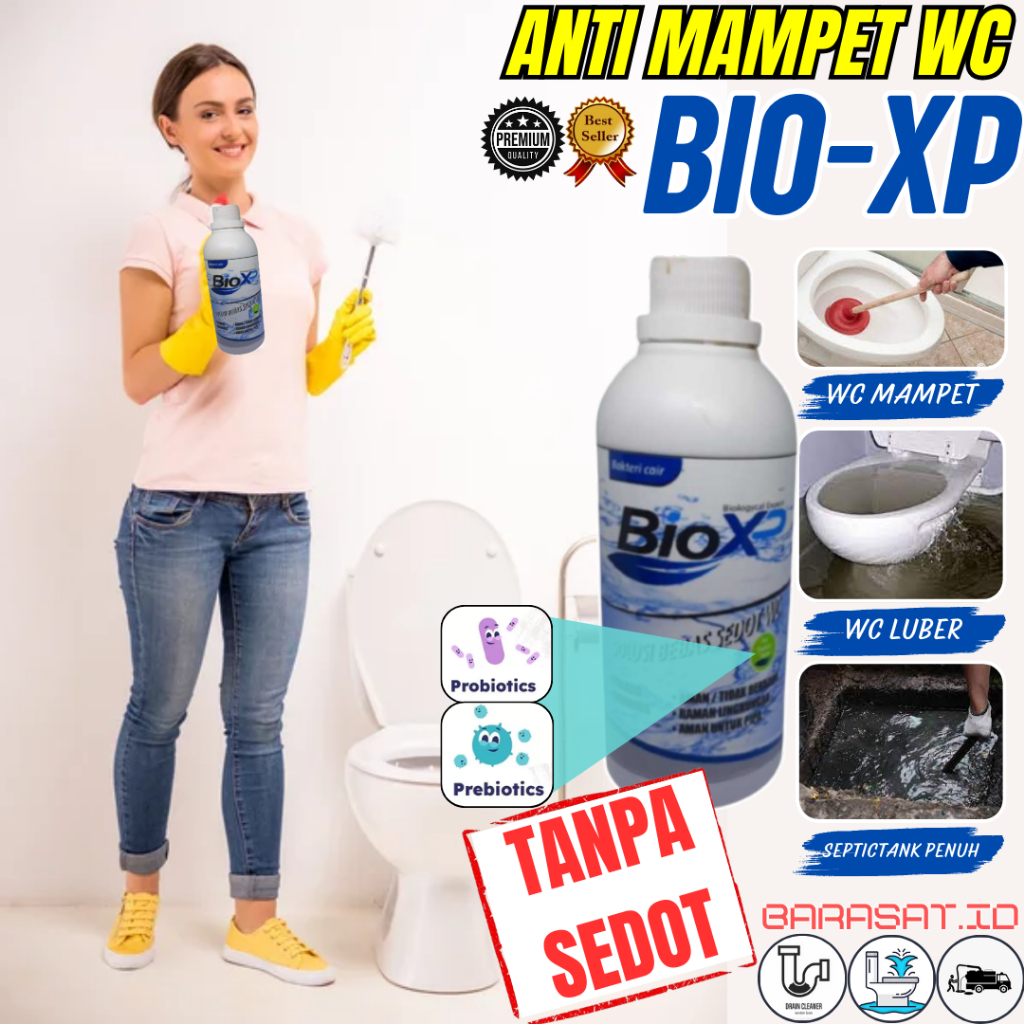 Bio-Xp Mampet WC Anti Bio-XP BioXP: Penghancur Tinja WC Mampet Tanpa Sedot