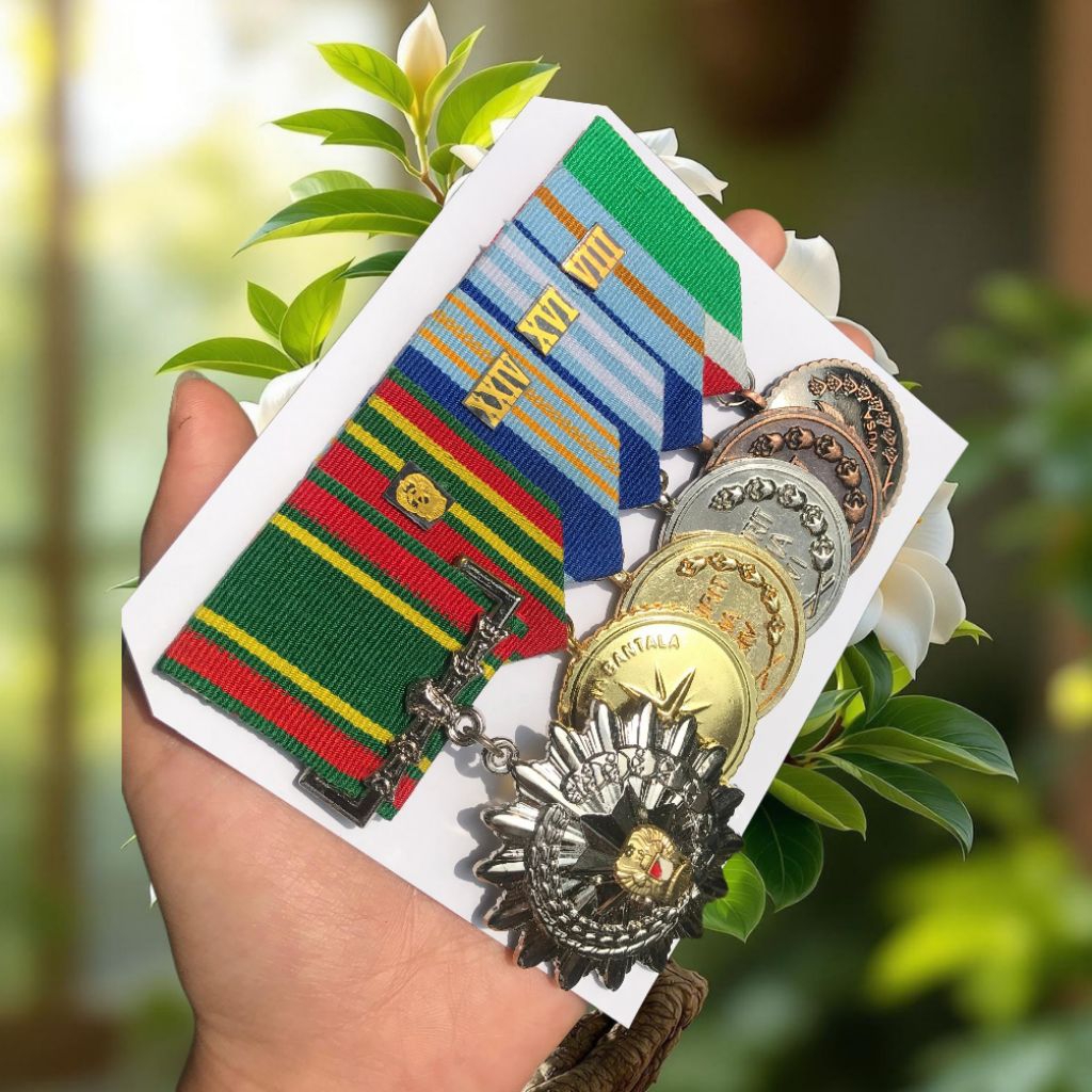 PDU Medali TANDA JASA, TANDA KEHORMATAN, SATYA LENCANA TNI Dharma Nusa, 8, 16, 24, Dharma Bantala, N