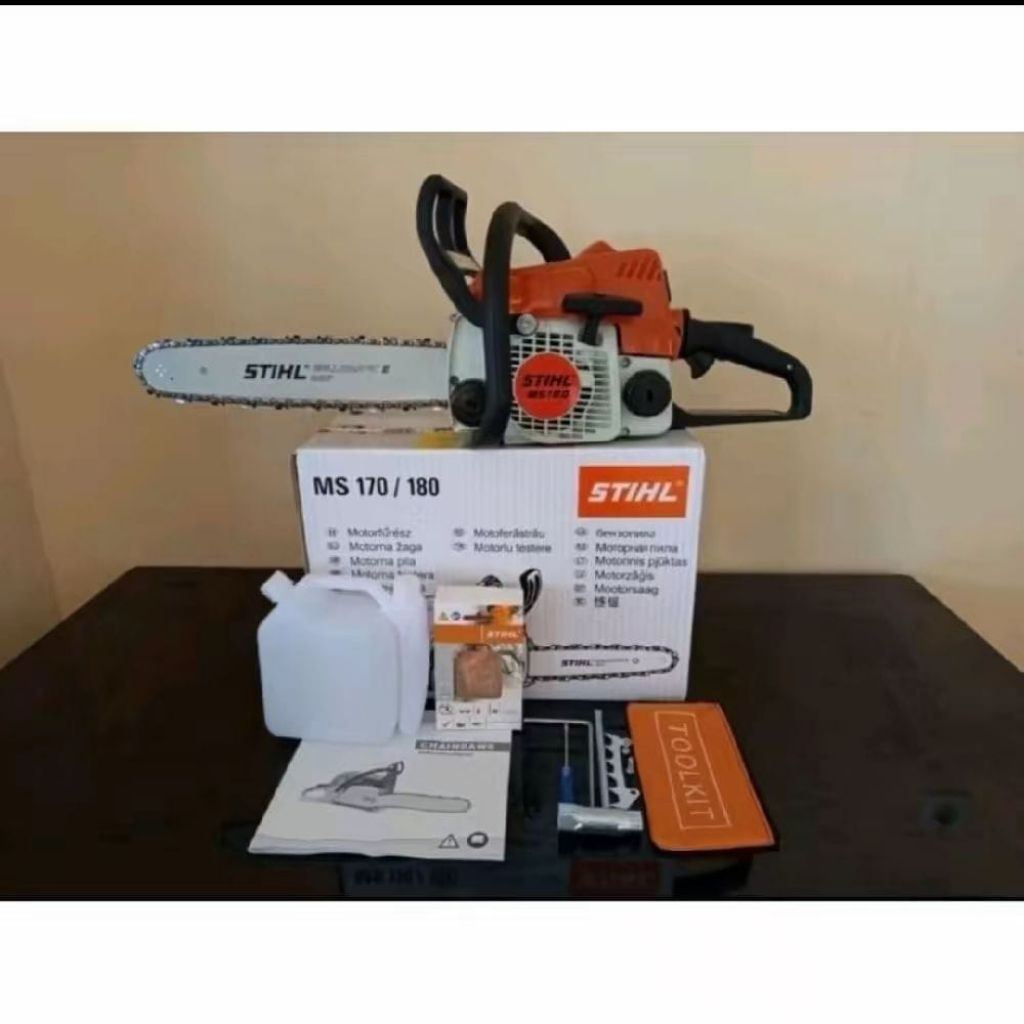 Chainsaw stihl ms170/180 bar 16inch, mesin senso stihl lengkap