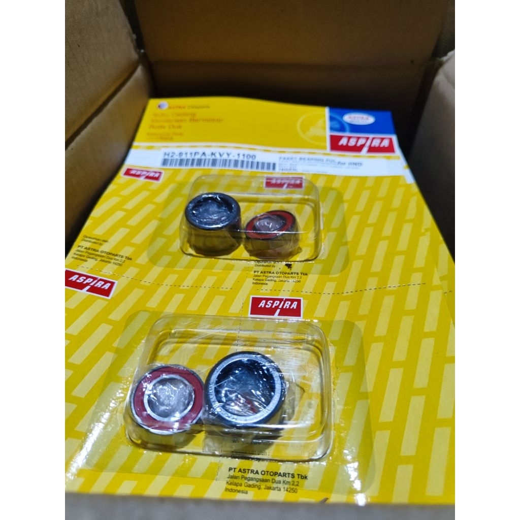 PAKET BEARING PULI BANTALAN PENGGERAK BEAT ,BEAT FI,VARIO 110FI,VARIO 125 ESP,BEAT ESP ASPIRA ORIGIN