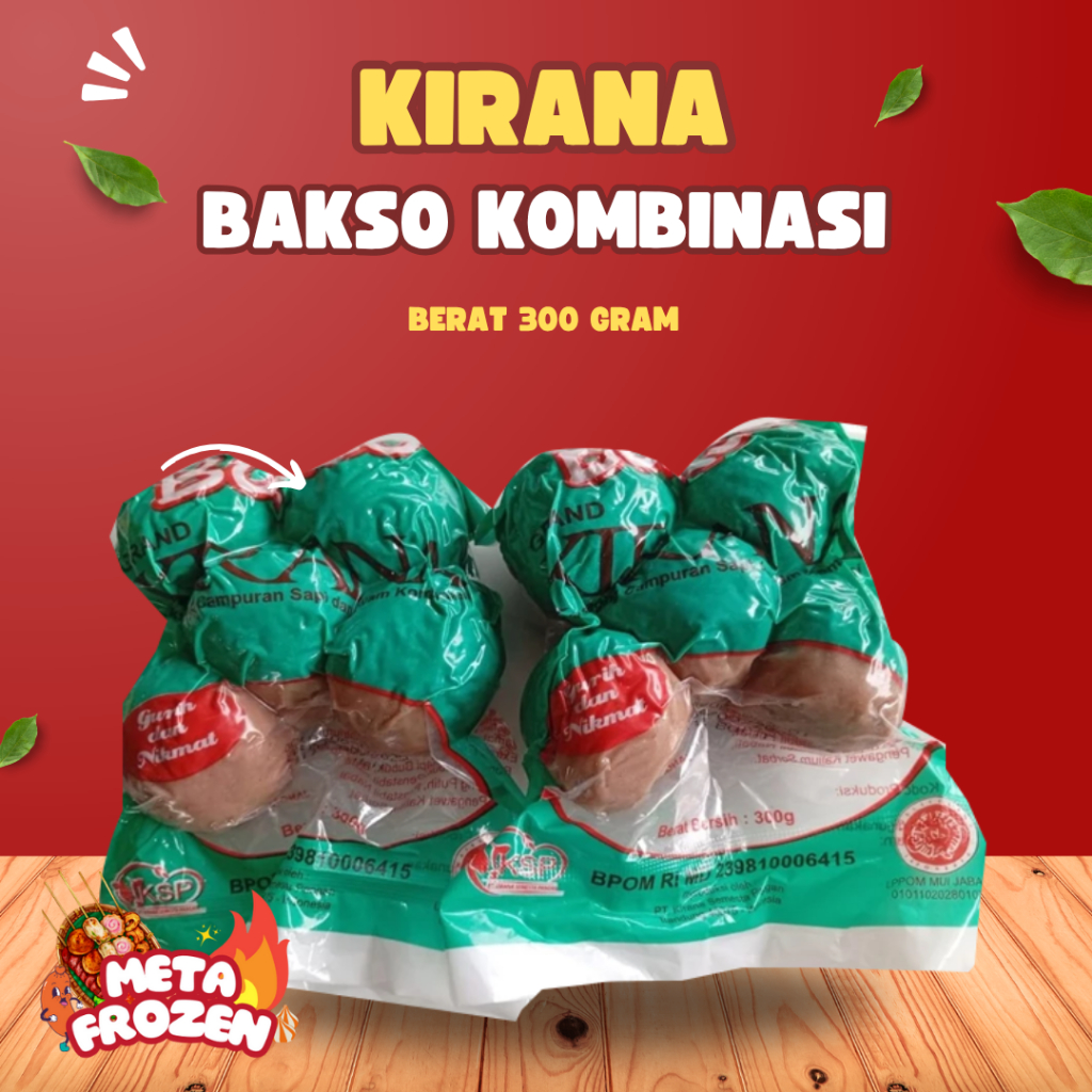 

Kirana Bakso Kombinasi 300 Gr