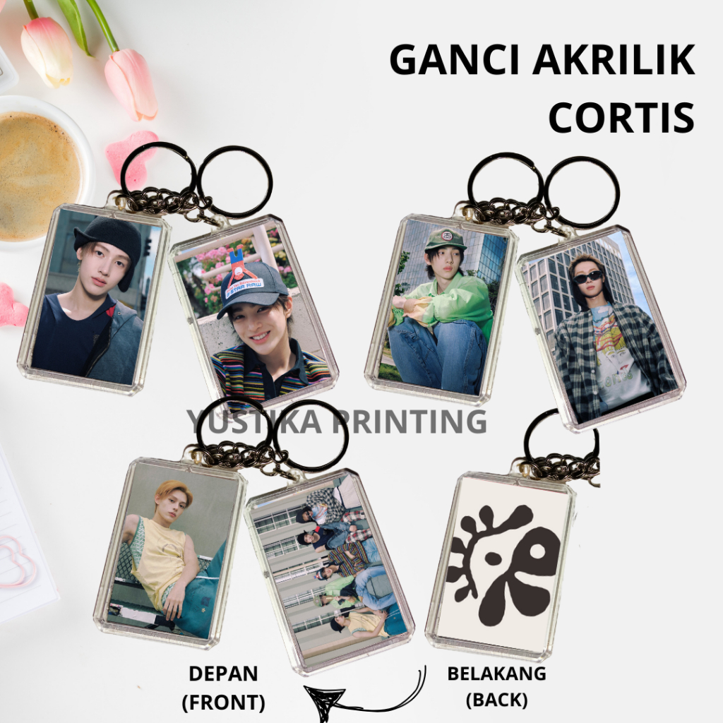 (GANCI) Gantungan Kunci Akrilik CORTIS KPOP - FREE PC RANDOM
