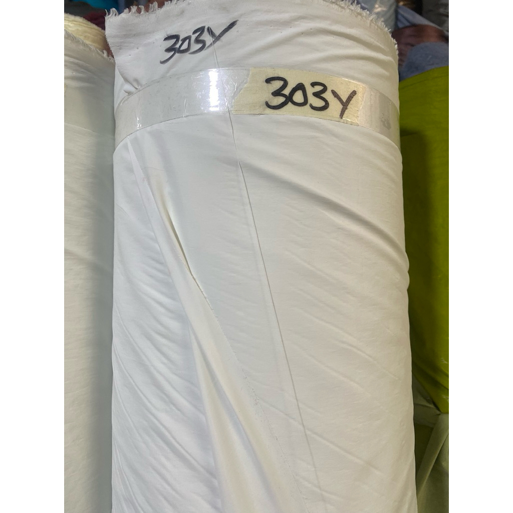 kain parasut nylon crinkel warna putih tulang waterfroop