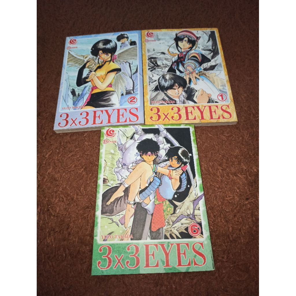komik judul, 3 x 3 eyes cabutan