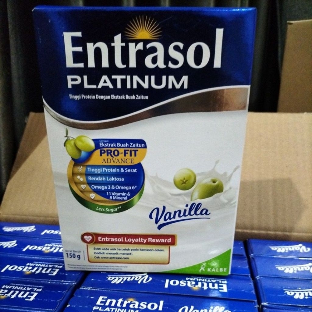 

PROMO CUCI GUDANG! ENTRASOL PLATINUM rasa VANILLA 150gr. Paling Murah