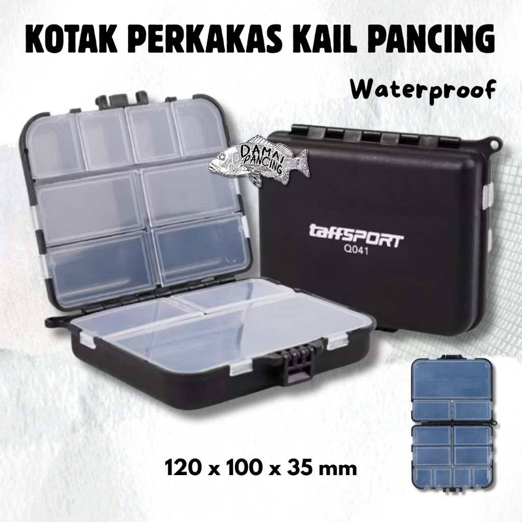 Box Tepak Aksesoris Kail Pancing 12 Sekat Anti Air