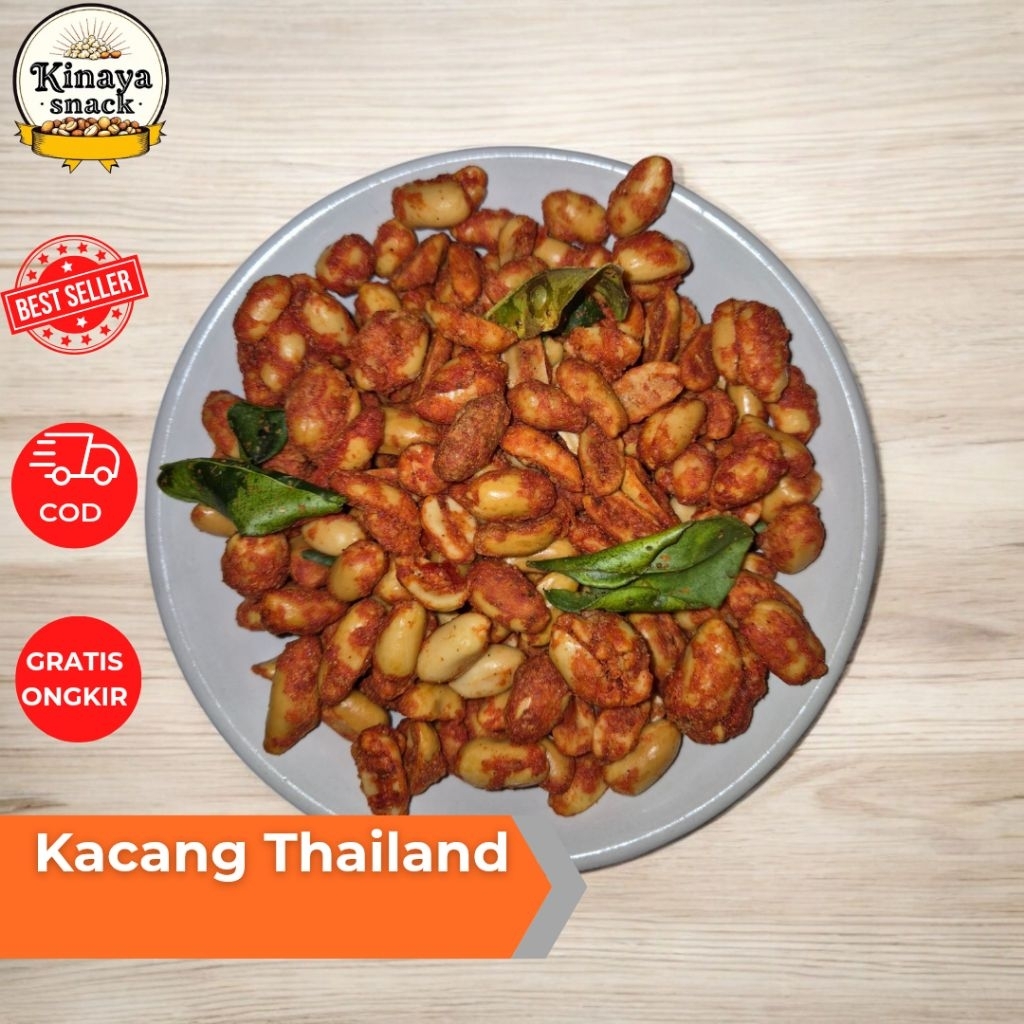 

Kacang Thailand Pedas Daun Jeruk 250 Gram 500 Gram 1 Kg Gurih Renyah Cemilan Snack Kiloan