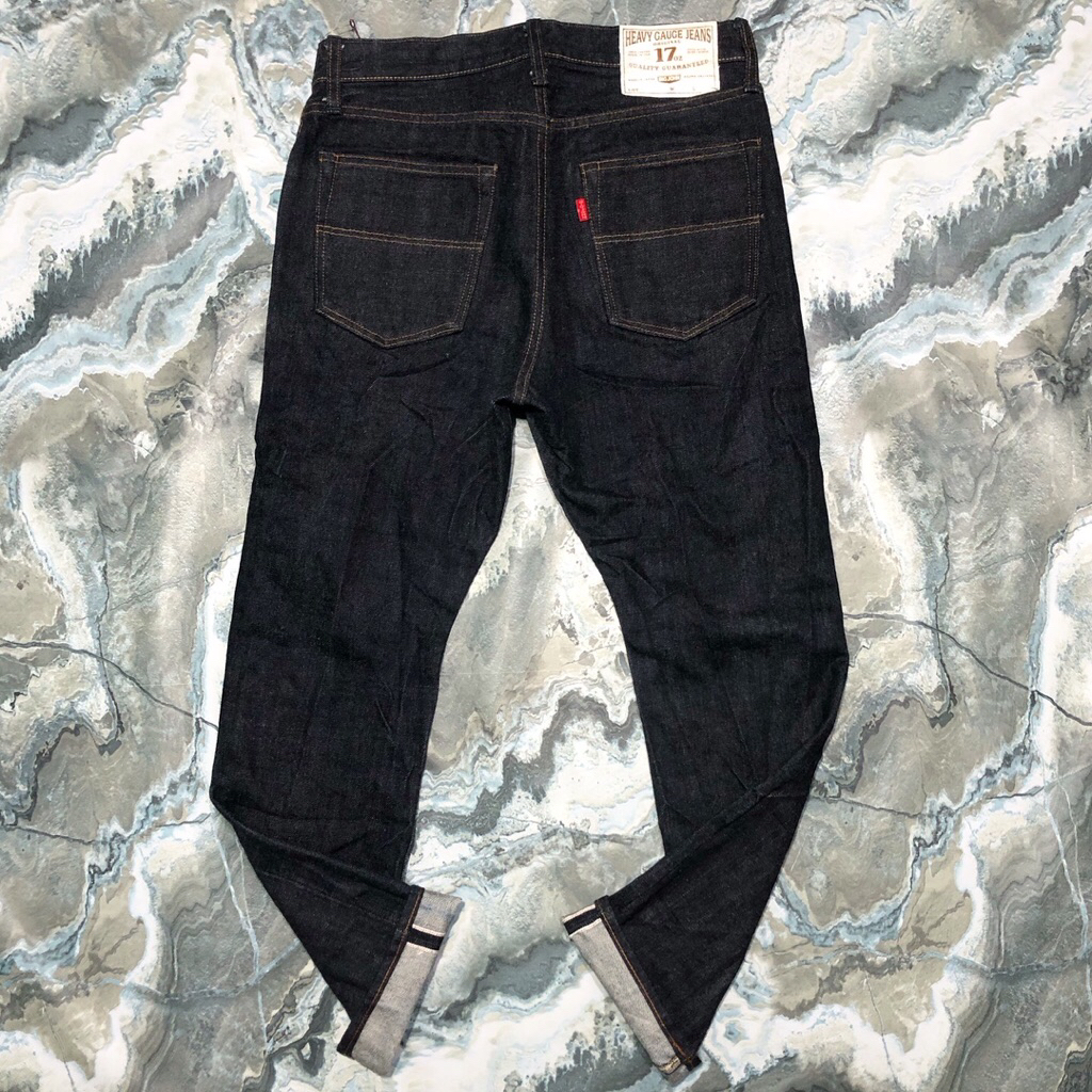 celana jeans big jhon selvedge heavy gauge jeans japan 17 oz denim denime momotaro nudie iron heart