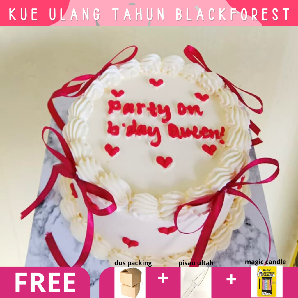 

Kue Ulang Tahun / Birthday Cake / Blackforest / Kue Ultah / Crown / Mahkota / Blackforest