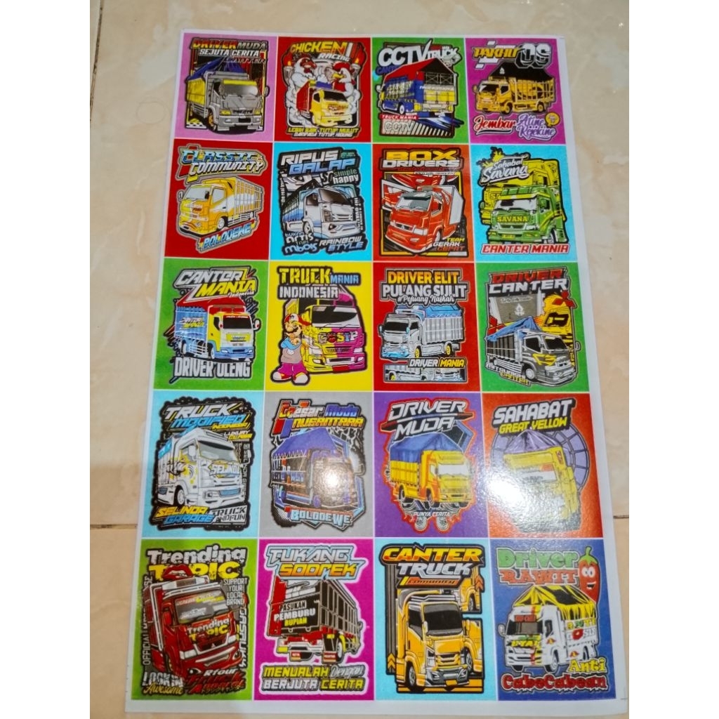 

stiker permanen truck oleng/stiker horeg/stiker sound