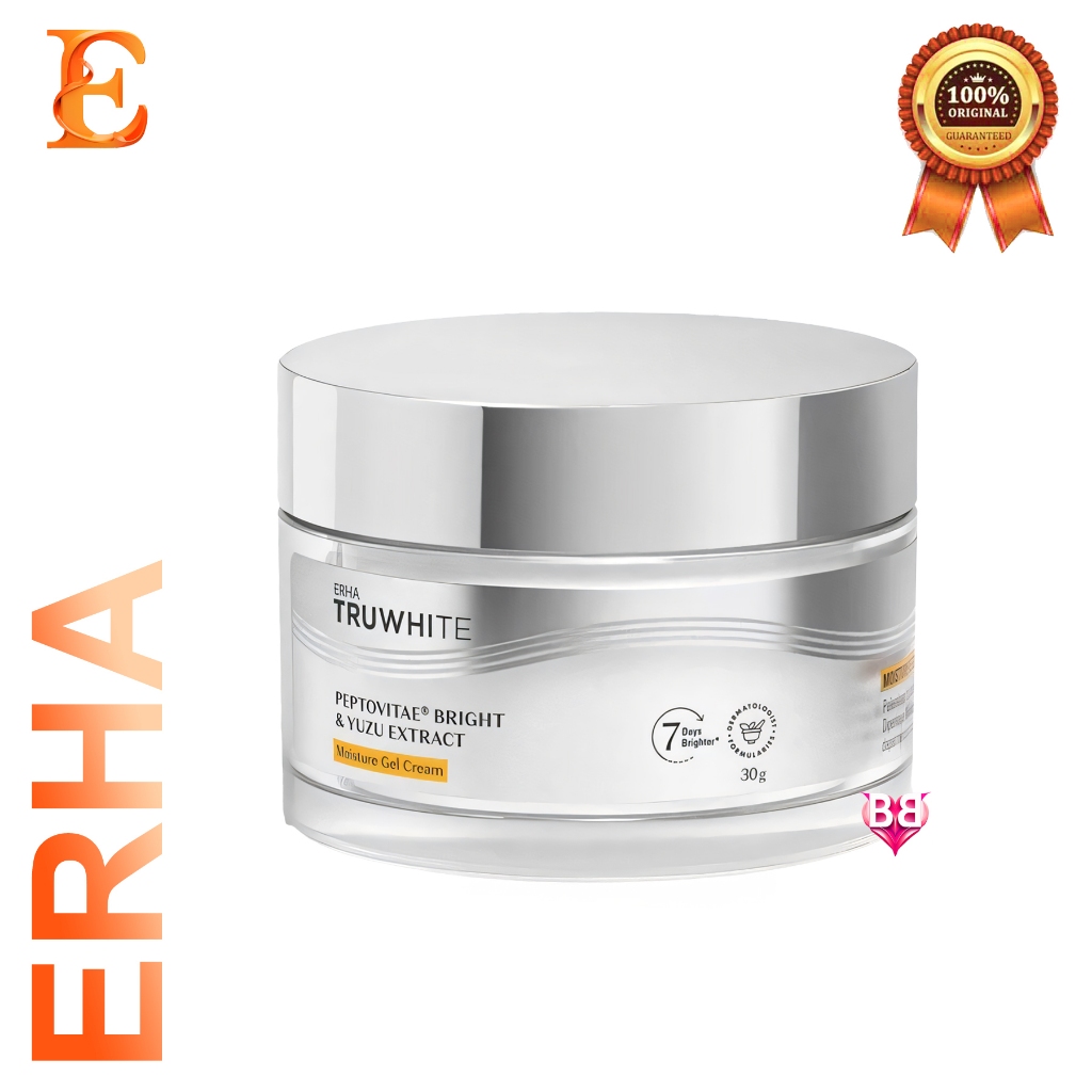 Erha Truwhite Peptovitae Bright Yuzu Extract Moisture Gel Cream ORIGINAL BPOM  / Pelembap bertekstur