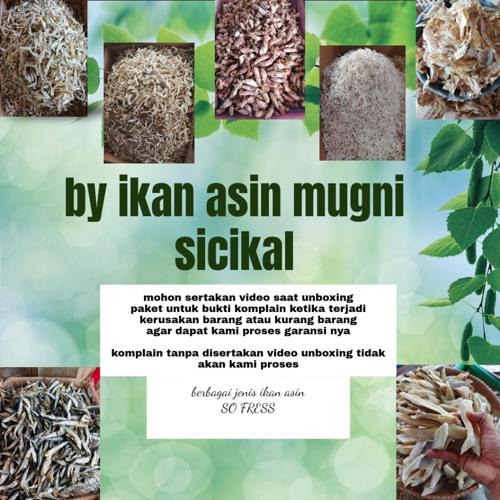 

IKAN ASINTEMBAKANG/asin tembakang/ikan tembakang berat 250/500/1000, gram