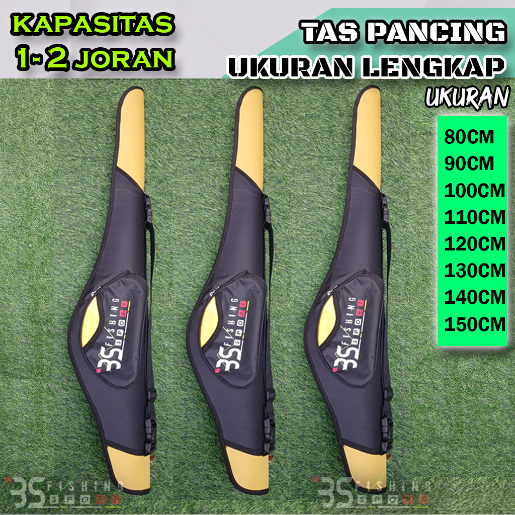 Tas Pancing Anti Air 2 Joran Ukuran 80Cm - 150Cm Fiber Tahan Air Berkulitas Terlengkap
