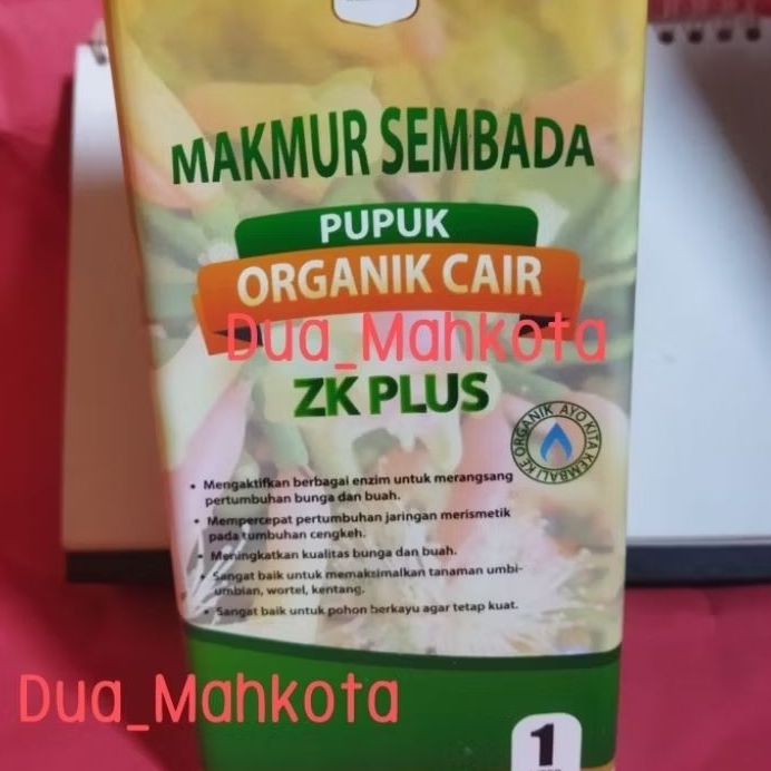 POC Pupuk Organik Cair ZK Plus 1liter, pemanis buah Makmur Sembada
