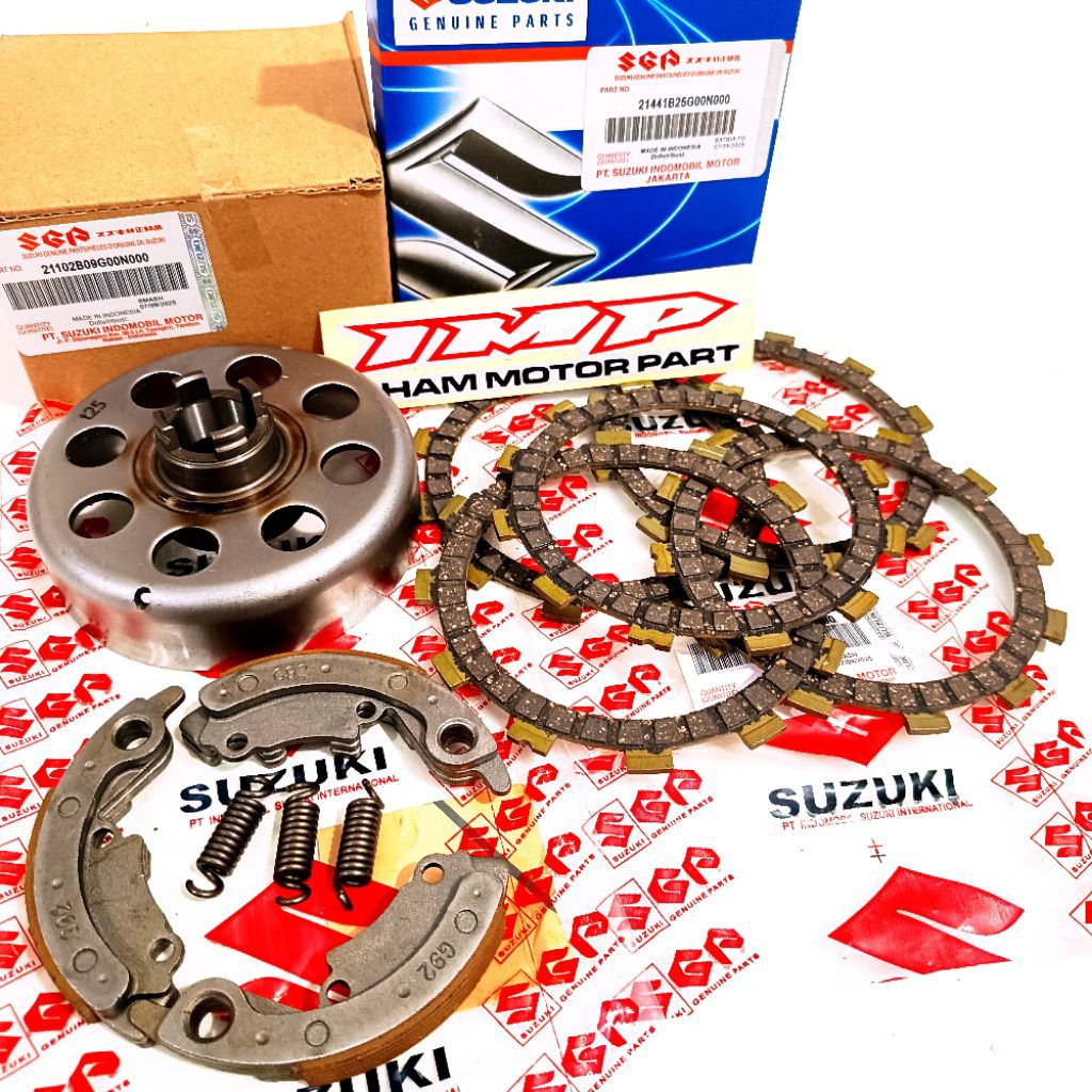 KAMPAS KOPLING + KAMPAS GANDA + MANGKOK KOPLING SMASH LAMA SMASH NEW