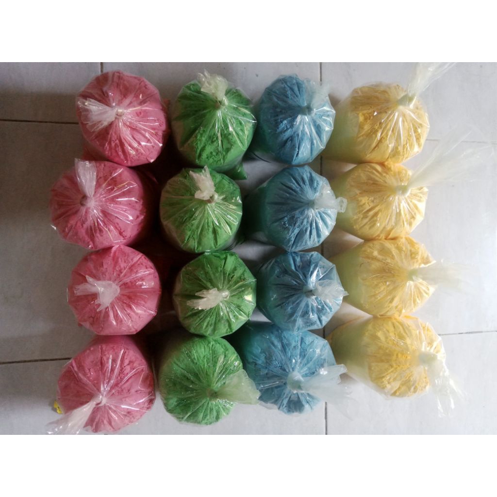 PAKET 4 KG HOLY POWDER TEPUNG WARNA COLOR RUN 4 WARNA