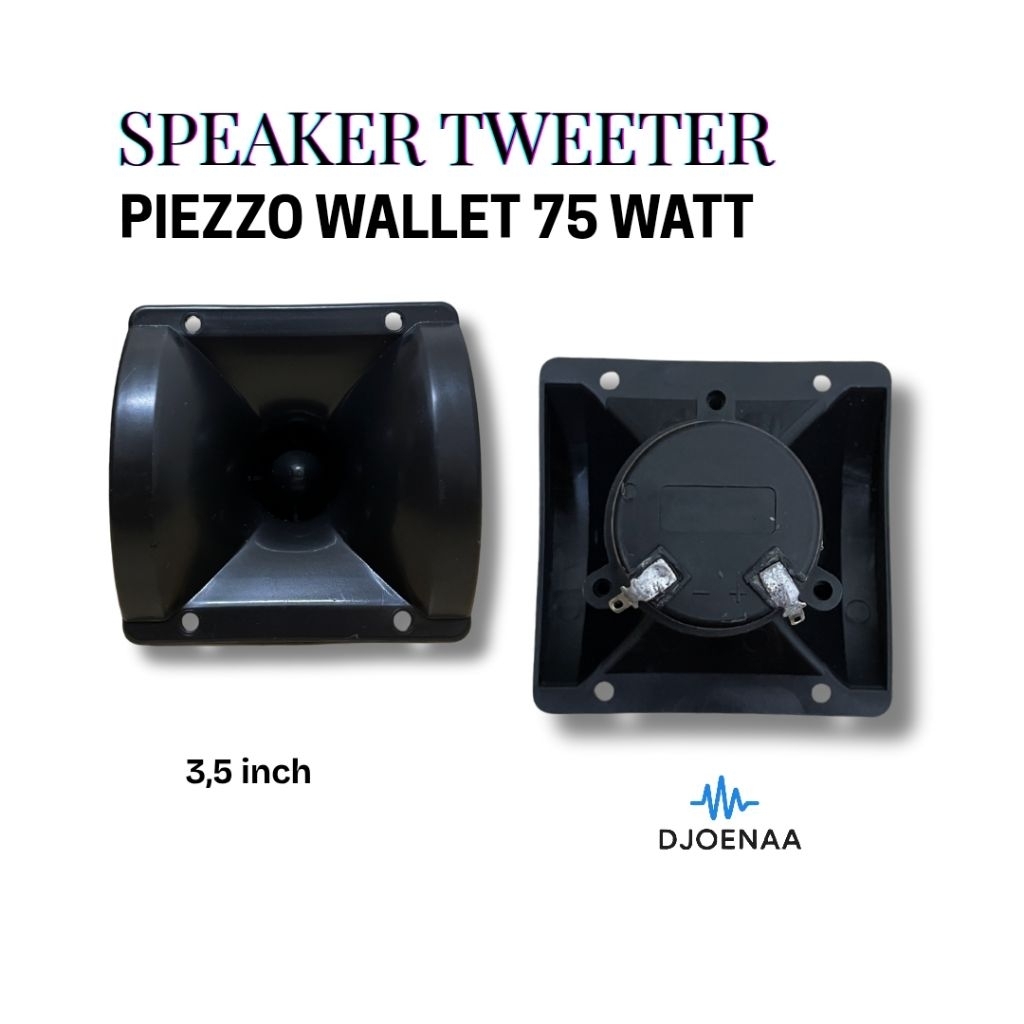 Original Speaker Komponen Tweeter Piezzo Twitter Walet 75 watt 3.5 inch Grosir Bahan Tebal