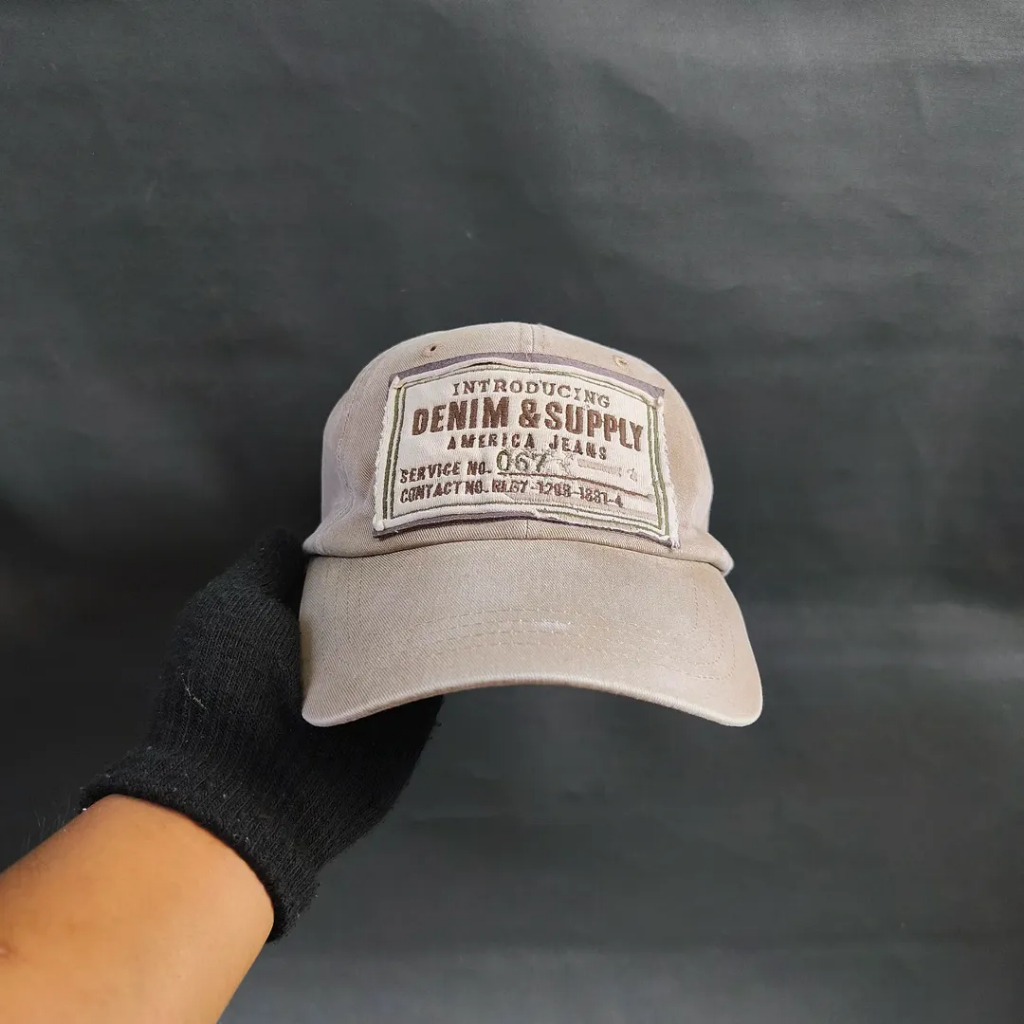 Topi Cap Unisex Pria Wanita DENIM & SUPPLY Coklat