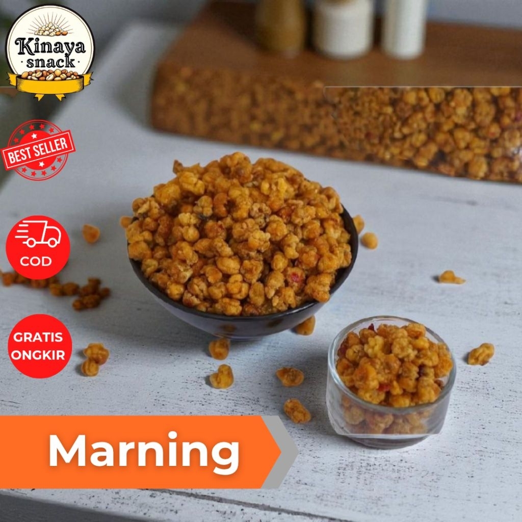 

MARNING JAGUNG ASIN PEDAS MANIS GURIH RENYAH 500 gram 1kg Cemilan Snack