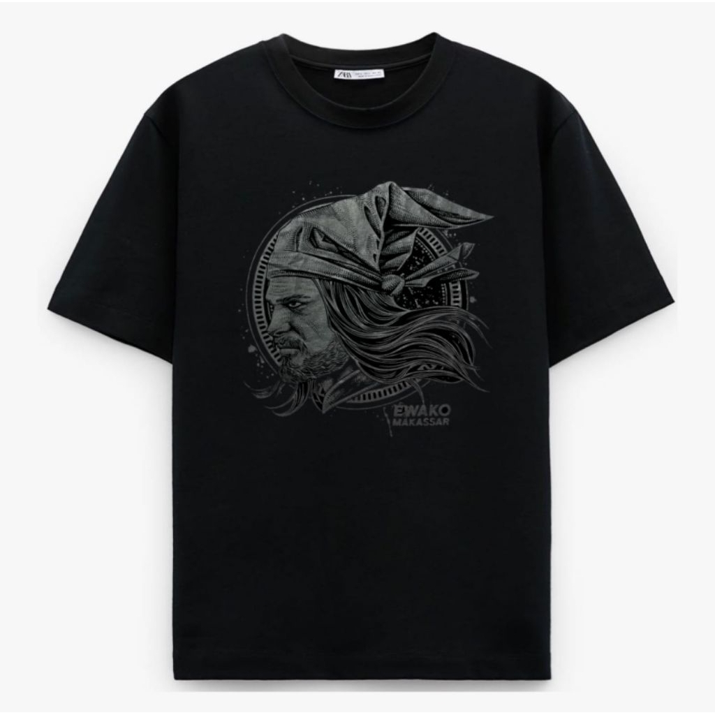 KAOS SULTAN HASANUDDIN EWAKO MAKASSAR GRAYSCALE SPONSOR