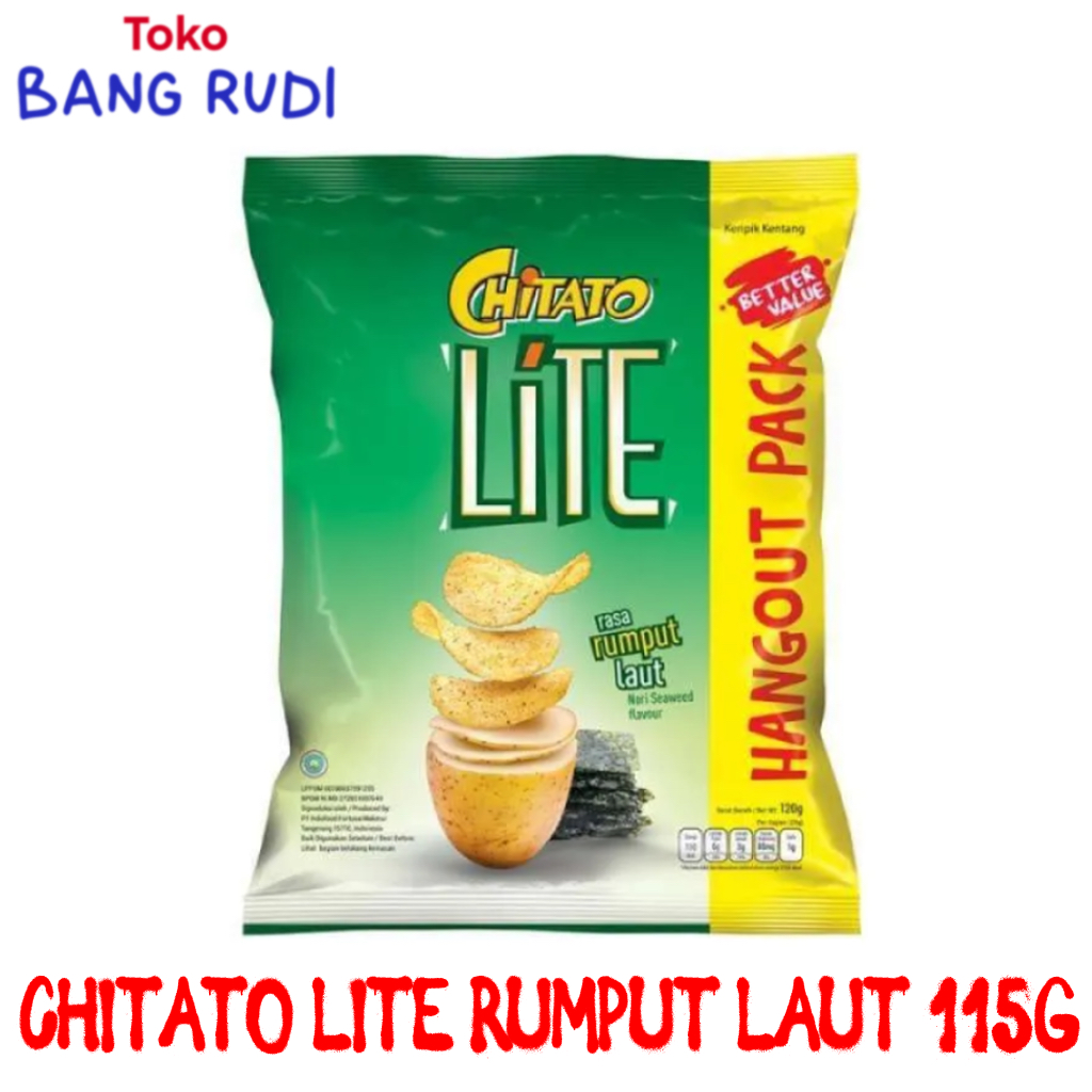 

Chitato Lite Rumput Laut (Nori Seaweed) 115gr Hangout Pack