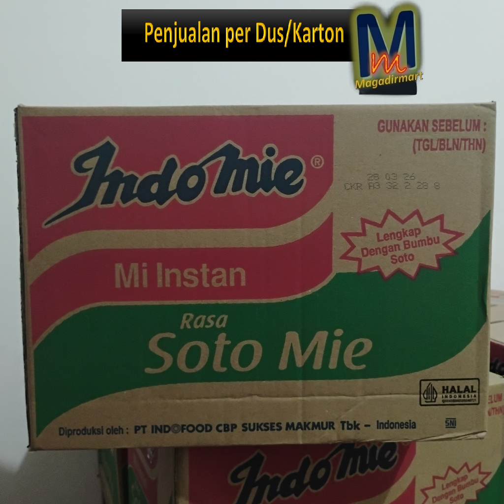 

Indomie Kuah Rasa Soto Mie 1Dus/Karton (Isi 40 Bungkus)