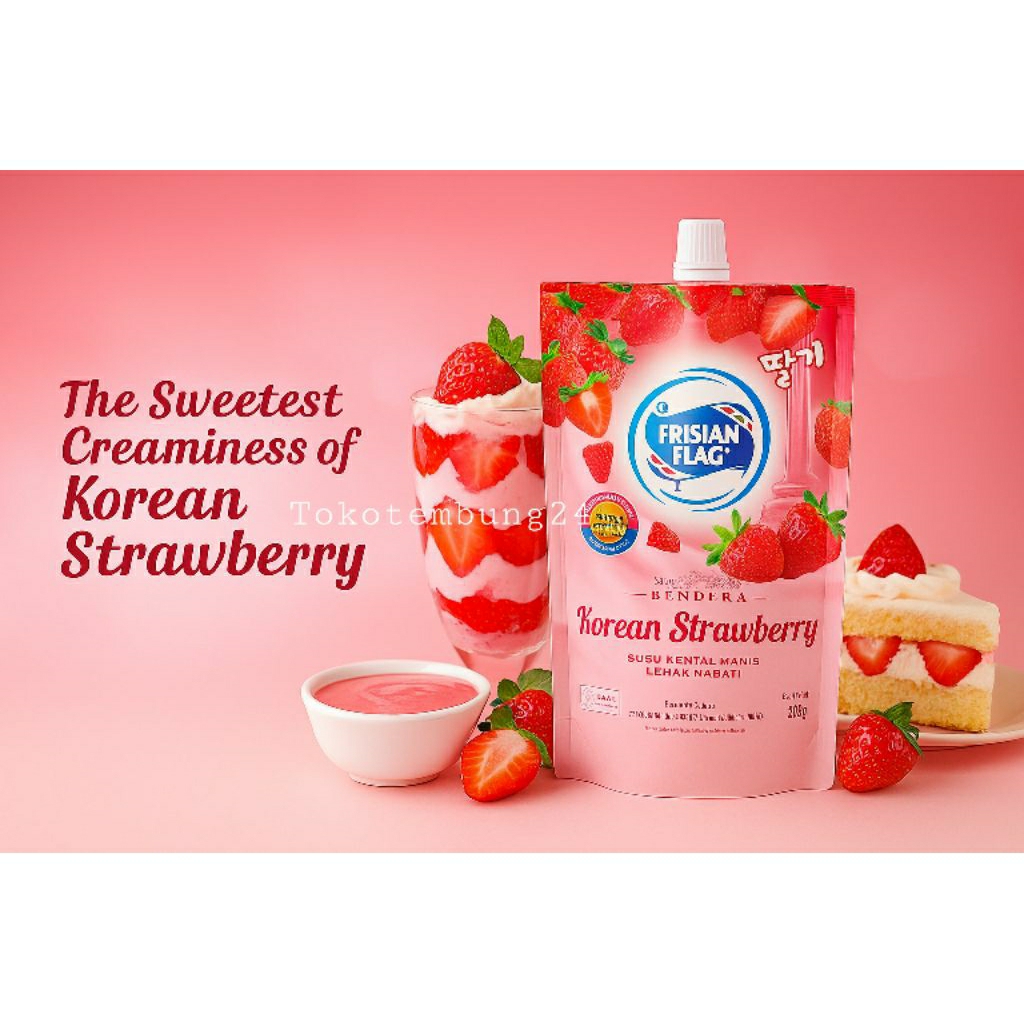 

FRISIAN FLAG Kental Manis Korean Strawberry 260 g