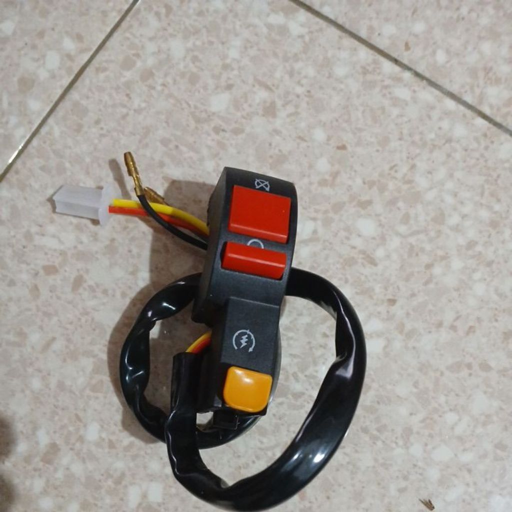 saklar switch tombol starter-on off- lampu motor serbaguna