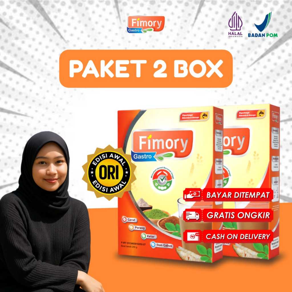 

Paket 2 PCS Fimory Minuman Atasi GERD, Asam lambung akut & Maag, dengan bahan Alami - Dijamin Original