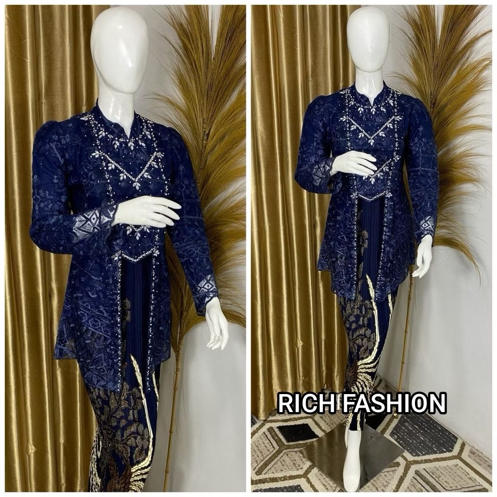 kebaya populer rich kisda mewah / kebaya modern / kebaya wisuda/kebaya pengantin muslim kondangan