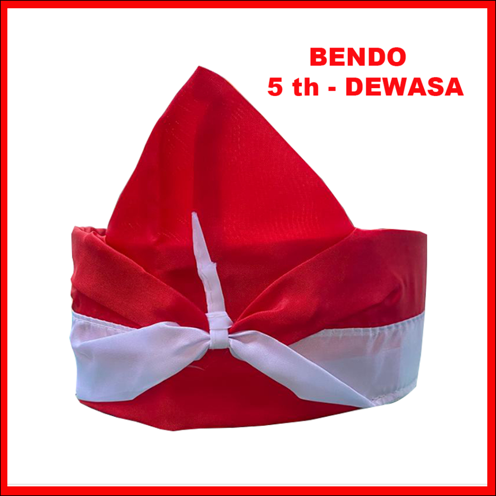 Bendo/Blangkon Merah Putih