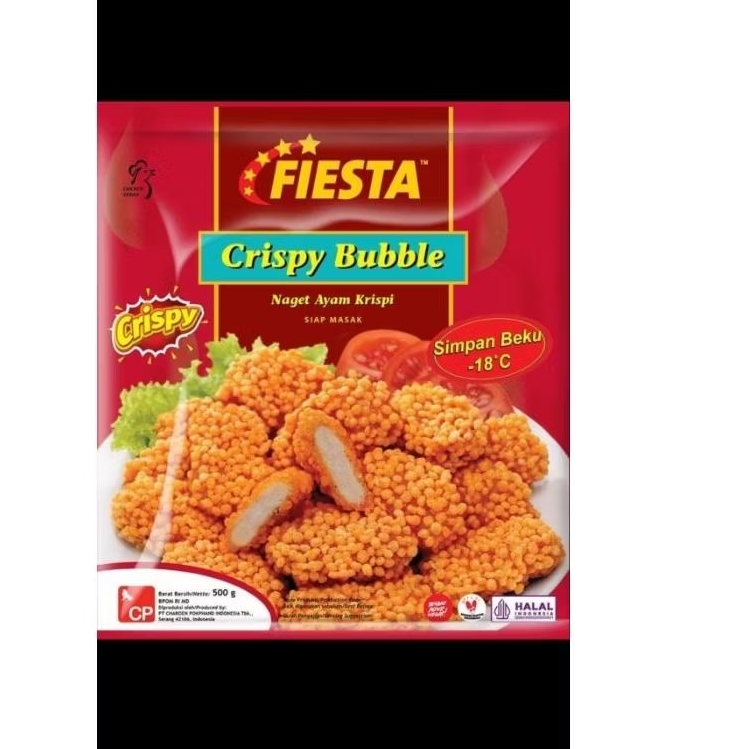 

Fiesta Crispy Bubble Nugget Ayam Crispy 500 gram