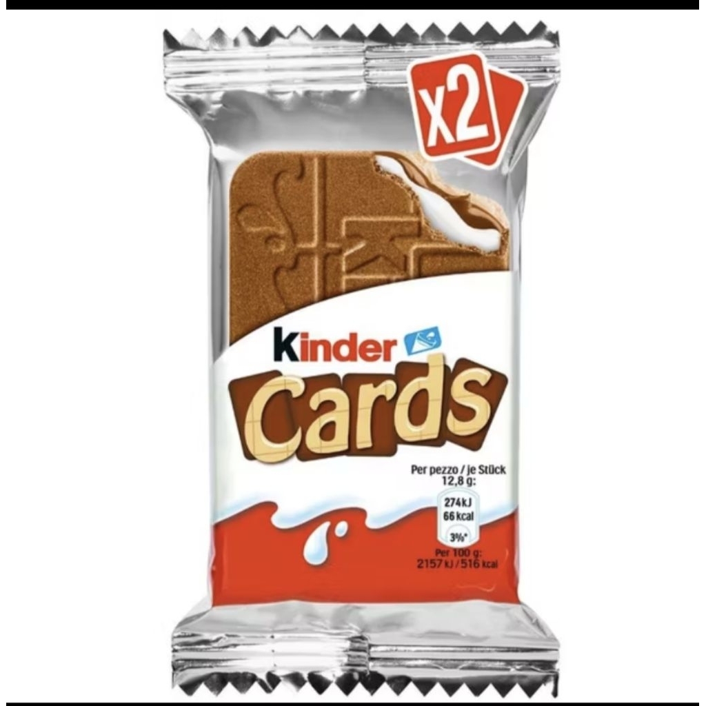 

KINDER CHOCO CARDS ECER ISI 2 pcs / sachet READY ORI