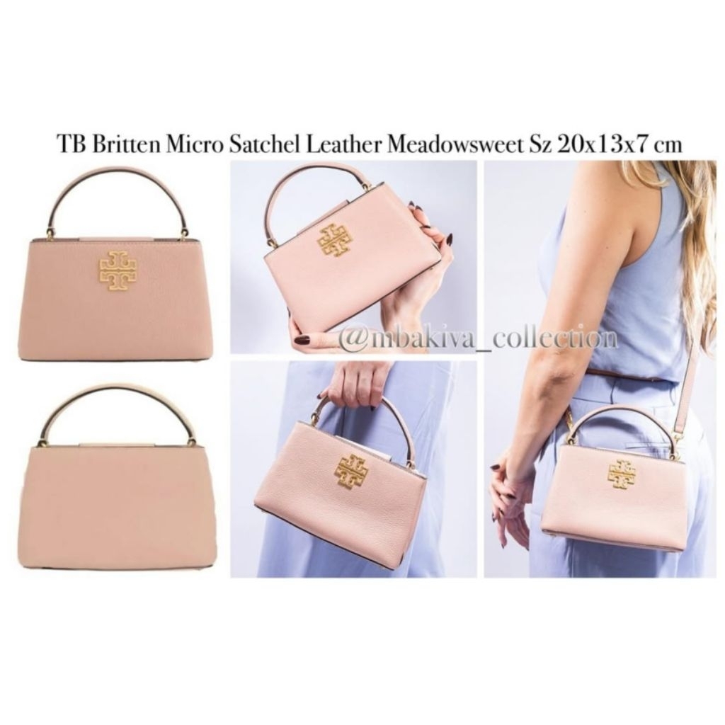 TB Britten Micro Satchel Leather Meadowsweet