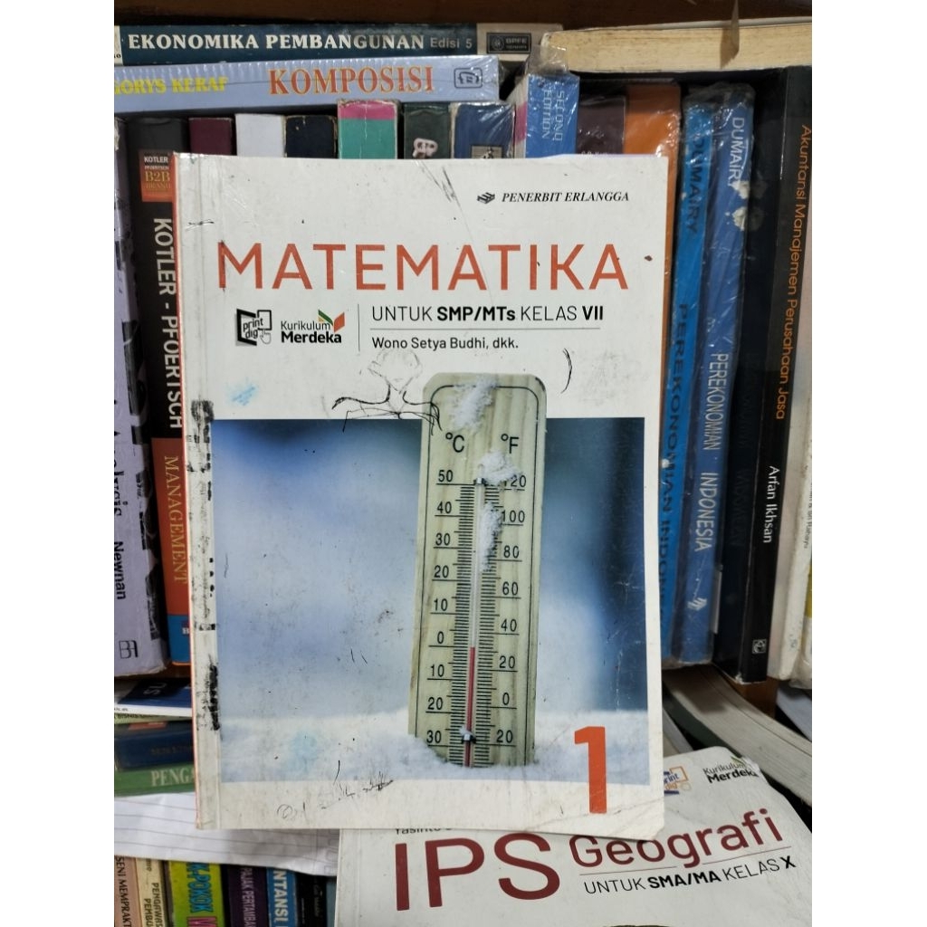 BUKU MATEMATIKA UNTUK SMP/MTS KELAS 7 KURIKULUM MERDEKA ERLANGGA