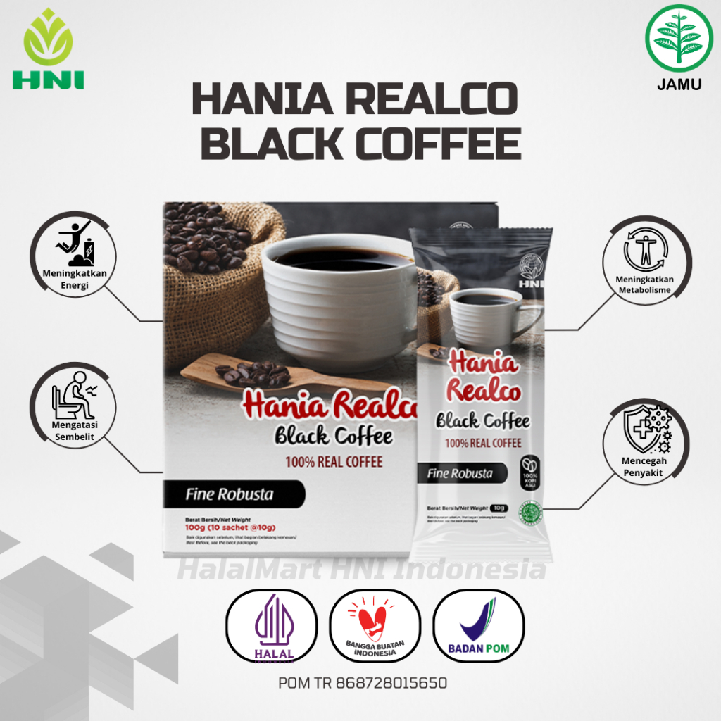 

HANIA REALCO BLACK COFFEE FINE ROBUSTA Kopi Robusta Asli Solusi Atasi Risiko Penyakit Tertentu Berkat Kandungan Kafein Dan Antioksidannya Rasanya Kuat dan Bikin Semangat. Kopi Terbaik