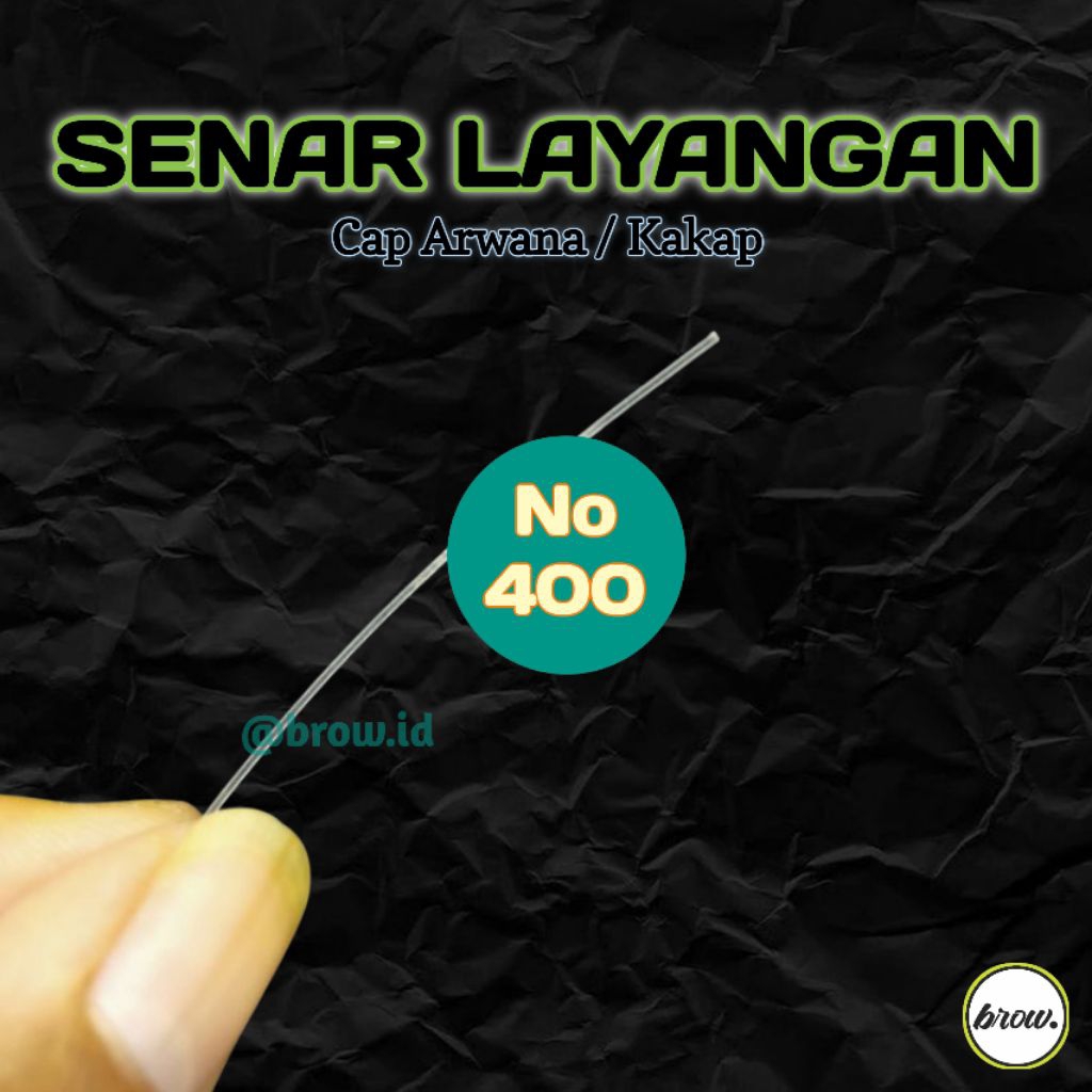 SENAR LAYANGAN GAPANGAN UK 400 SENAR BENING CAP IKAN ARWANA / KAKAP