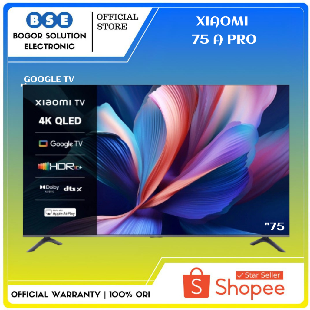 Google Xiaomi TV A Pro 75 Inch QLED TV 4K UHD Game Mode Xiaomi 75 Inch A Pro Gaming NEW 2026