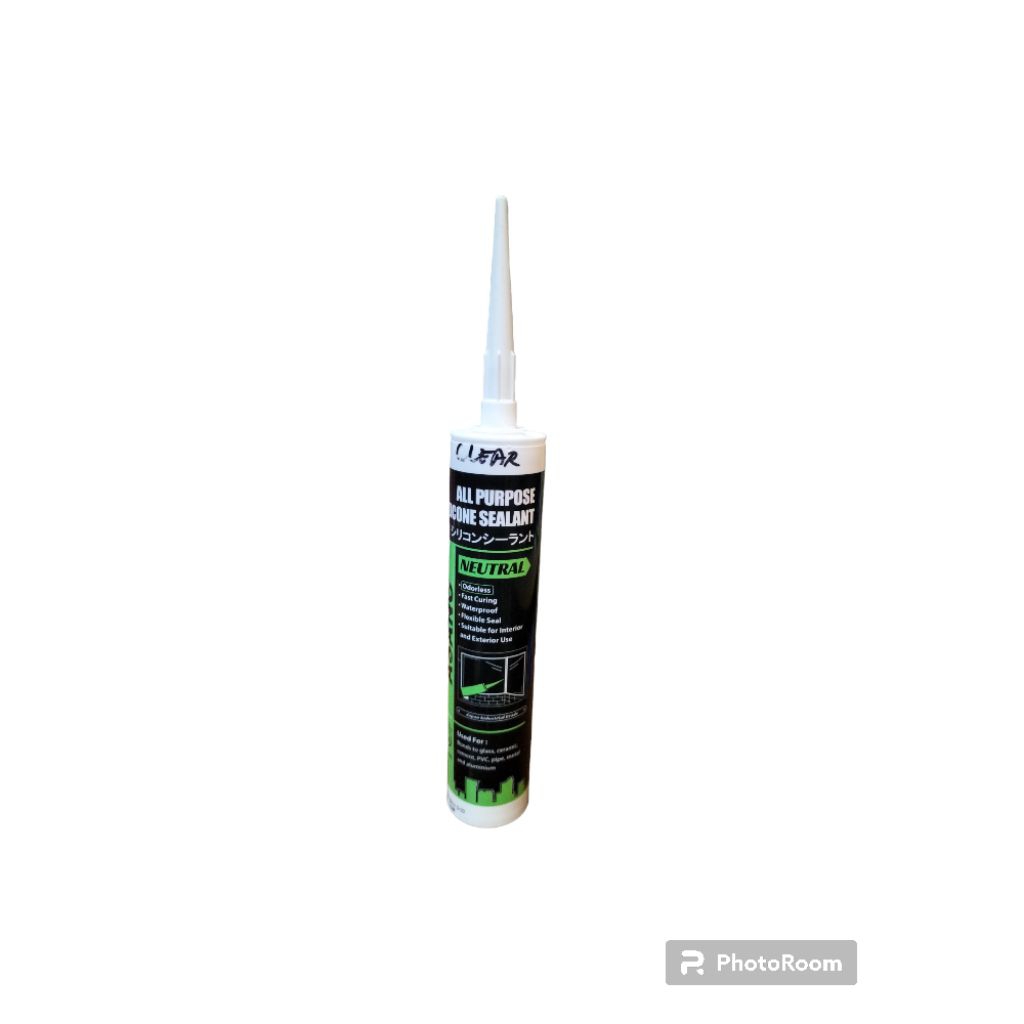Lem Kaca Silicone Sealant Non Asam 280ml / Sealant Neutral - Bening - Clear